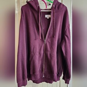 Purple Zip-Up Hoodie